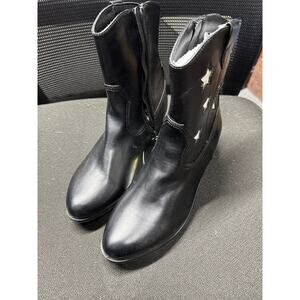 NWT Art Class Girls' Margot Western Boots ~Black